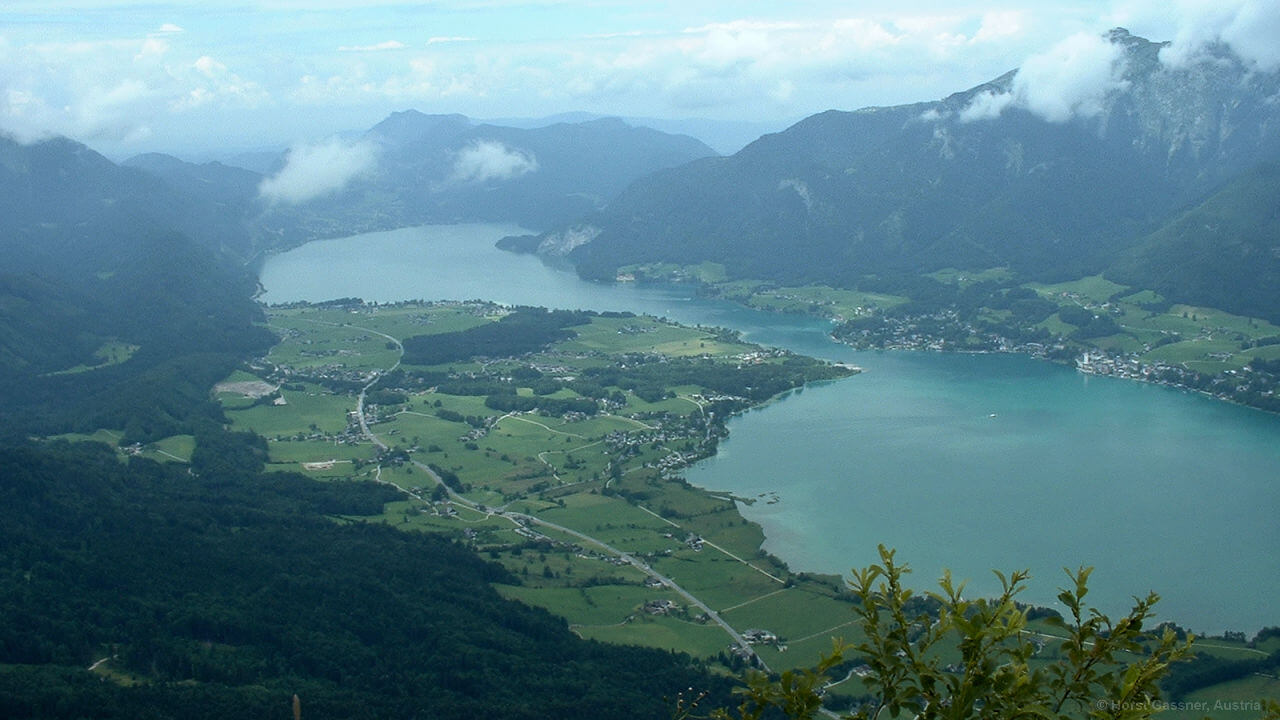 Blick in Richtung Wolfgangsee