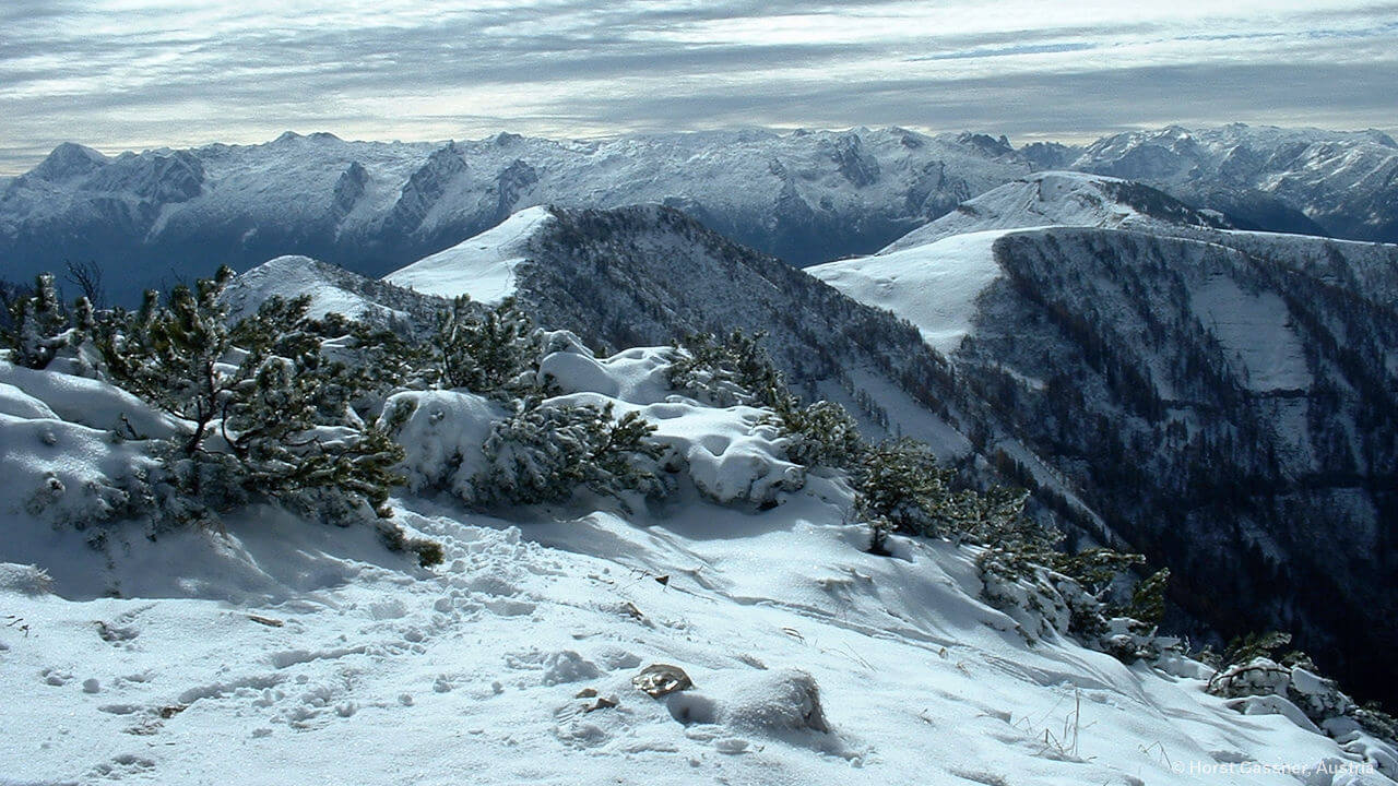 Am Gipfel des Gruberhorn, Osterhorngruppe