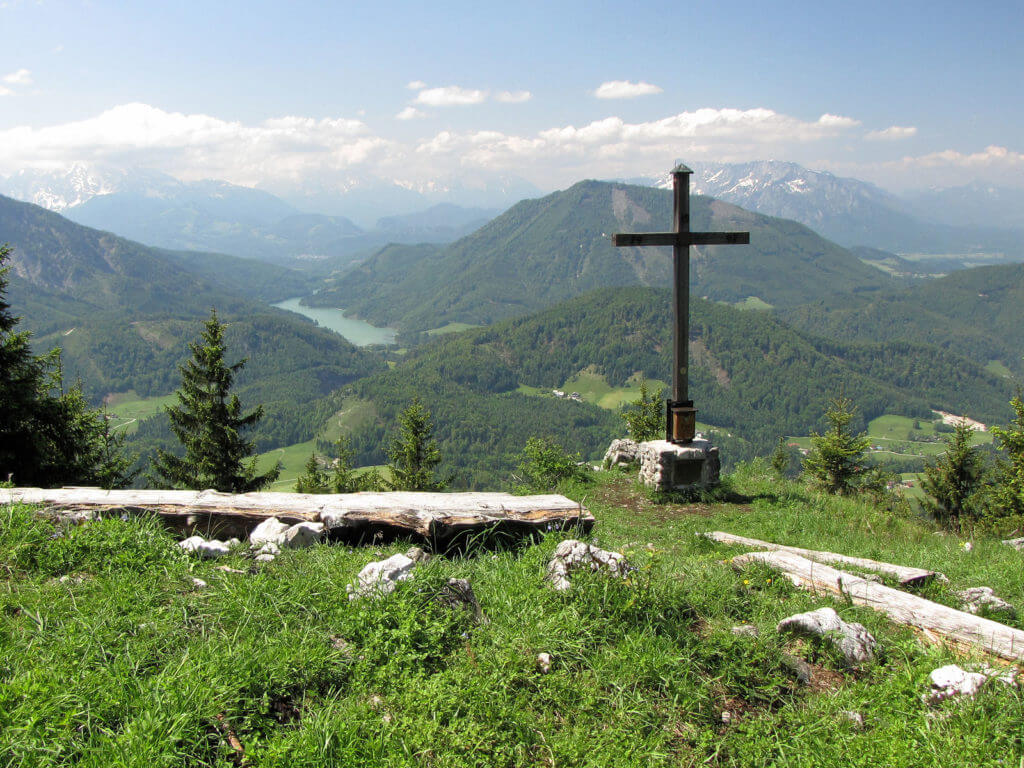 Gipfel im Sommer, Blick zum Wiestalstausee