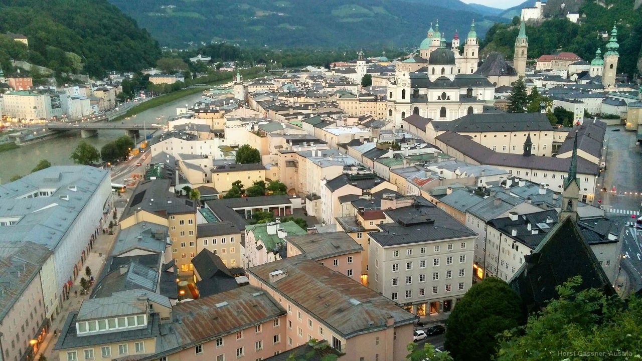 Stadtrundgang durch Salzburg - Salzburg vom Mönchsberg