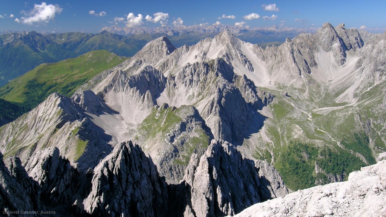 Dreitörlweg und Hochstadel - das Panorama vom Gipfel des Hochstadels