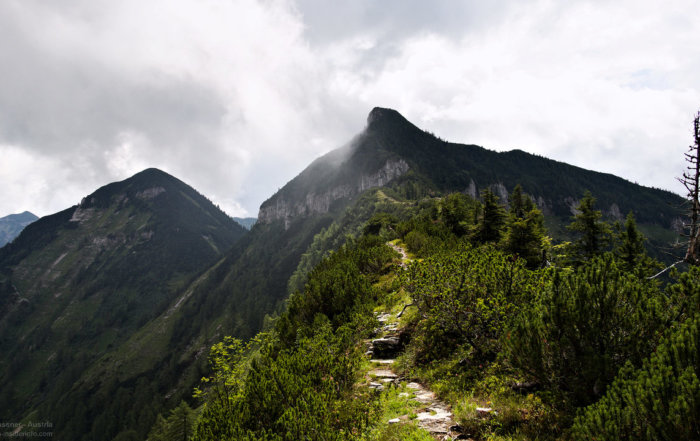 Rundtour Osterhorngruppe - Blick zum Gruberhorn