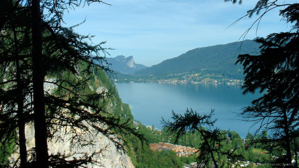 Schoberstein, Blick auf den Attersee