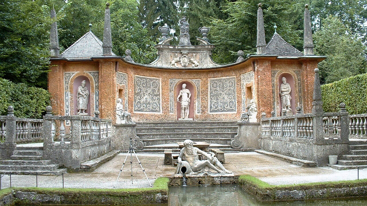 Die Wasserspiele Hellbrunn - eine liebevoll angelegte Parkanlage Die Wasserspiele Hellbrunn - eine liebevoll angelegte Parkanlage