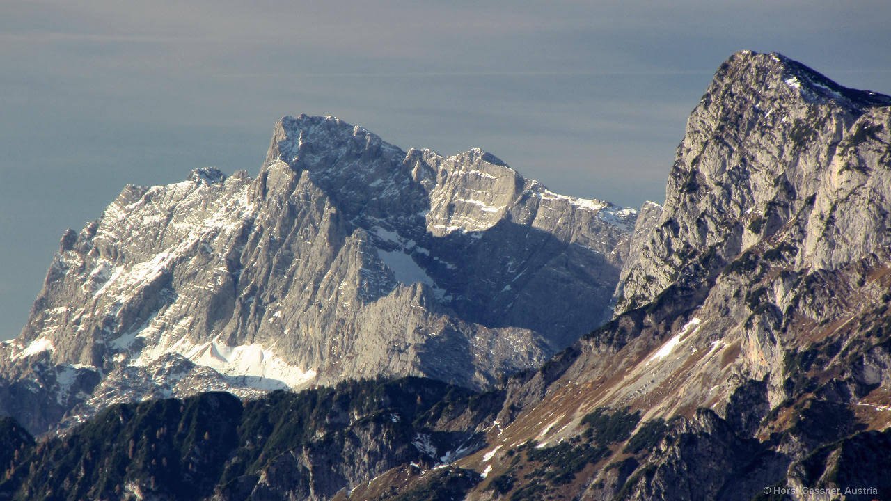 Der Hochkalter vom Gaisberg aus fotografiert Der Hochkalter vom Gaisberg aus fotografiert