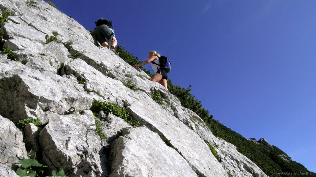 Aufstieg zum Hochkalter - Kletterei im zweiten Grad