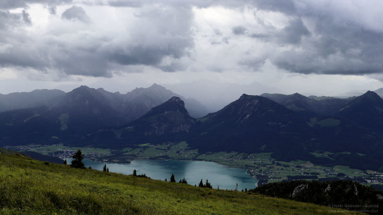 Schafberg: Schlechtwetter im Anmarsch. Trotzdem: das hier ist der schönste Fotspot