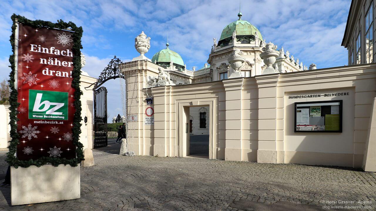 Wien - Am Eingang zum Belvedere Wien - Am Eingang zum Belvedere