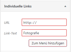 Individuelle Links