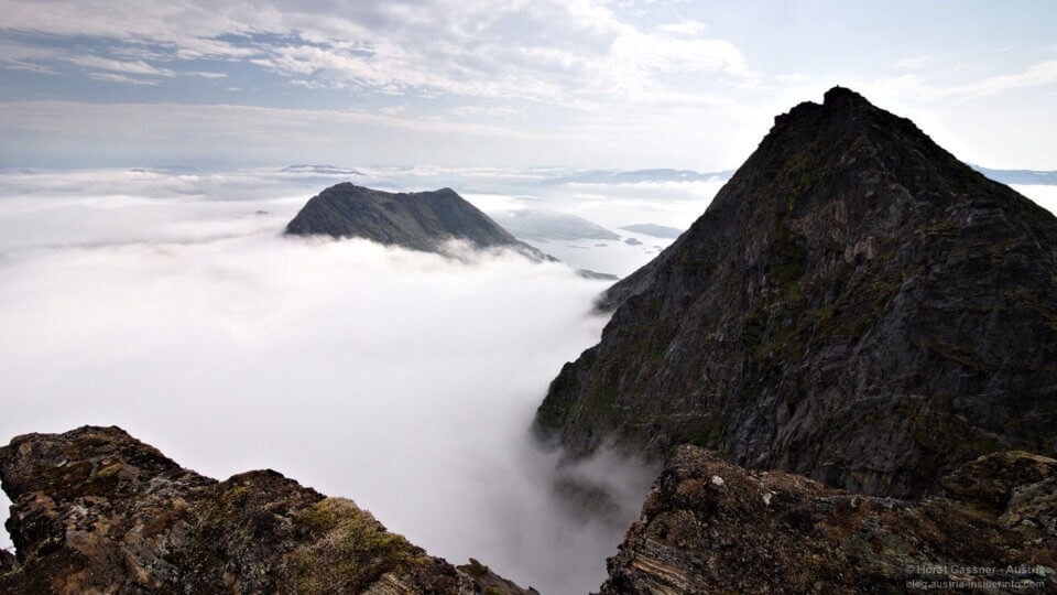 Die besten Bilder aus Norwegen und dem Salzburger Land - Am Gipfel des Dønnmannen