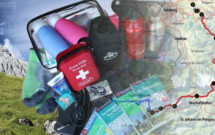 Überblick Planung Weitwanderung Salzburg-Innsbruck