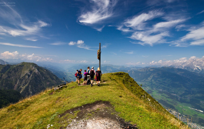 Heukareck in Großarl am Gipfel