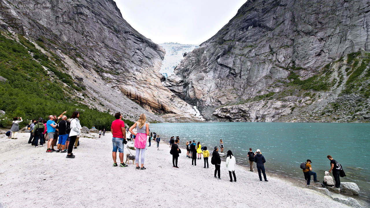 Klimawandel - Gletscher schmelzen - Norwegen