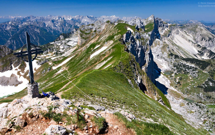 Am Gipfel der Rofanspitze im Tiroler Rofangebirge