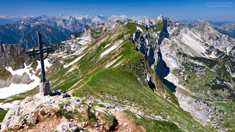 Am Gipfel der Rofanspitze im Tiroler Rofangebirge