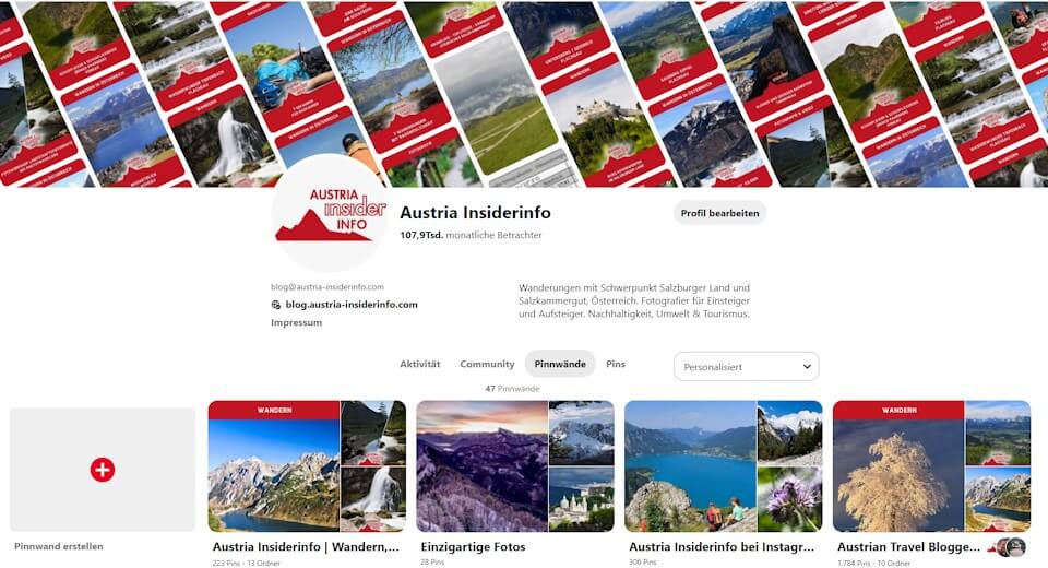 Die Austria Insiderinfo bei Pinterest