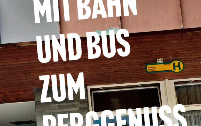 Mit Bahn und Bus zum Berggenuss - Buchcover