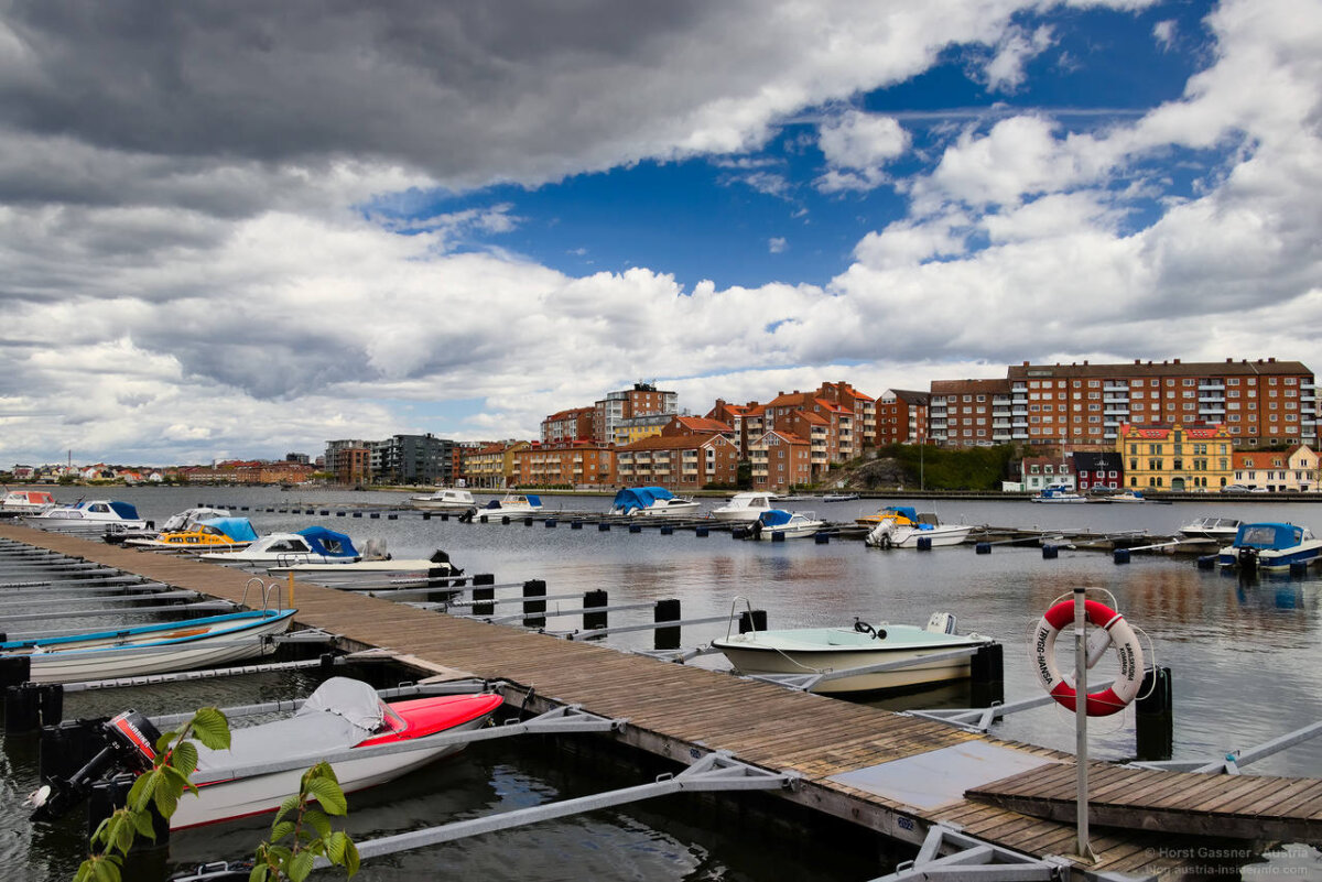 Boote, Steg in Karlskrona am Björkholmskajen