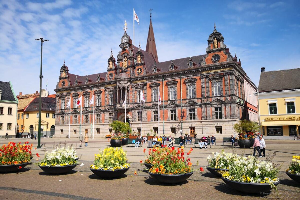 Das Rathaus am Stortorget - einem Platz zum Verweilen