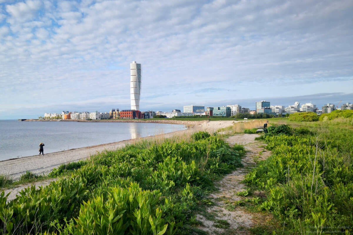 Der Turning Torso - ein sehr auffälliges Hochhaus in Malmö